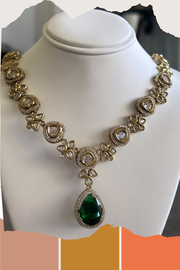 VersaGem Cascade: Interchangeable Drop Stone Necklace