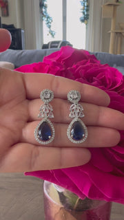 Midnight Blue Drop Earrings